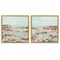 Stupell Industries Mint Pastel Abstract Vista 2 pc Framed Floater Canvas Wall Art Set Design by June Erica Vess
